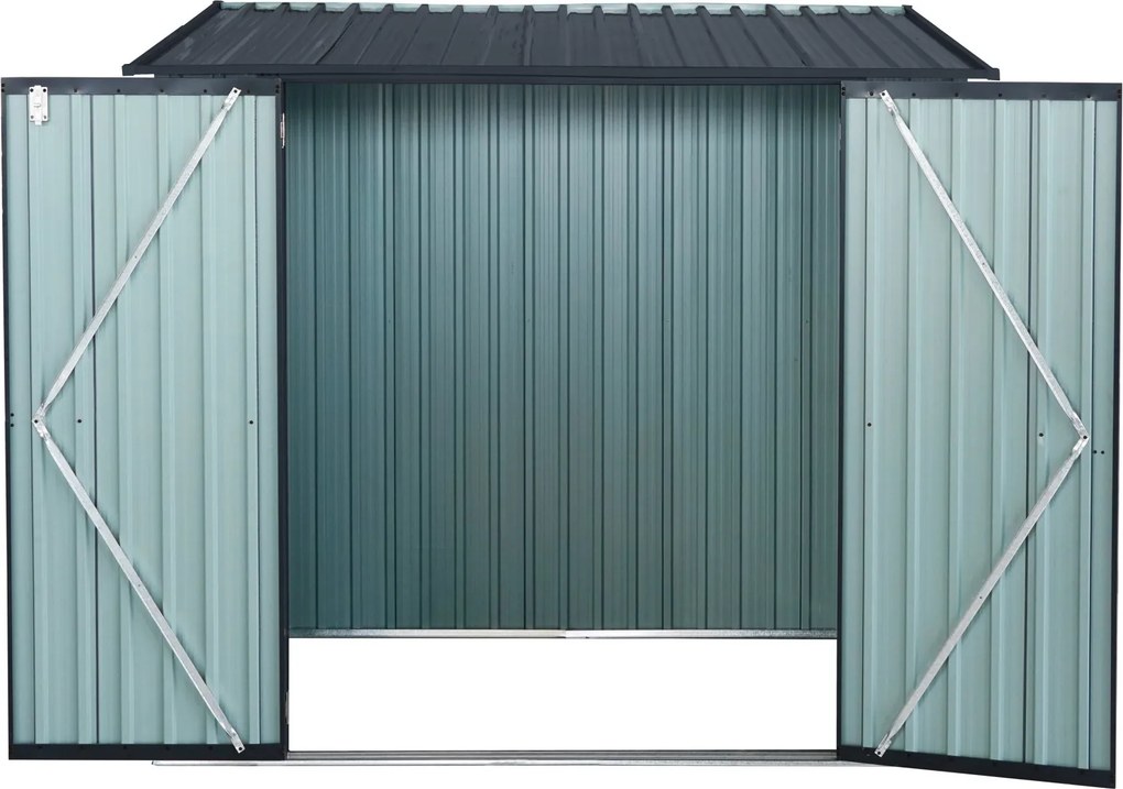 Záhradný domček BestBerg ZS-F6A / 3,3 m² / 152 x 217 x 194 cm / antracitová