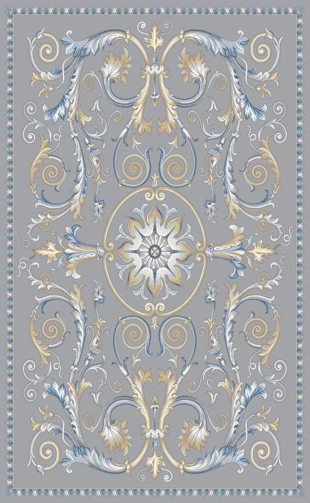 Koberec Lille 2021 GREY – sivý obdĺžnik so vzorom Rozmer: 160x220 cm