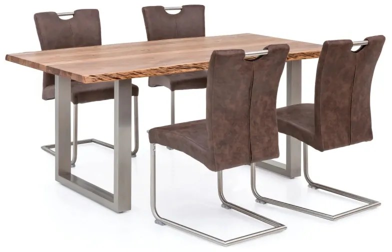 furniture-nabytek.cz - Akátový stříbrný jídelní stůl Bullwer 200x100 cm