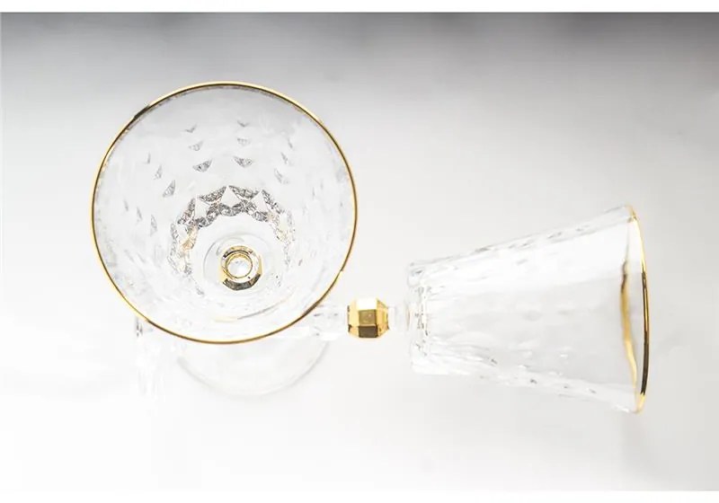 BOHEMIA PRESTIGE CONTE GOLD POHÁR NA VÍNO 260ML SADA 6 KS