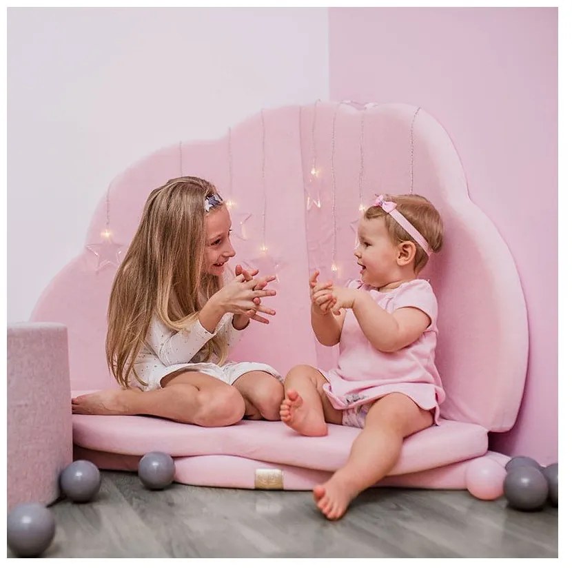 Ružová detská hracia podložka 160x160 cm – Meowbaby