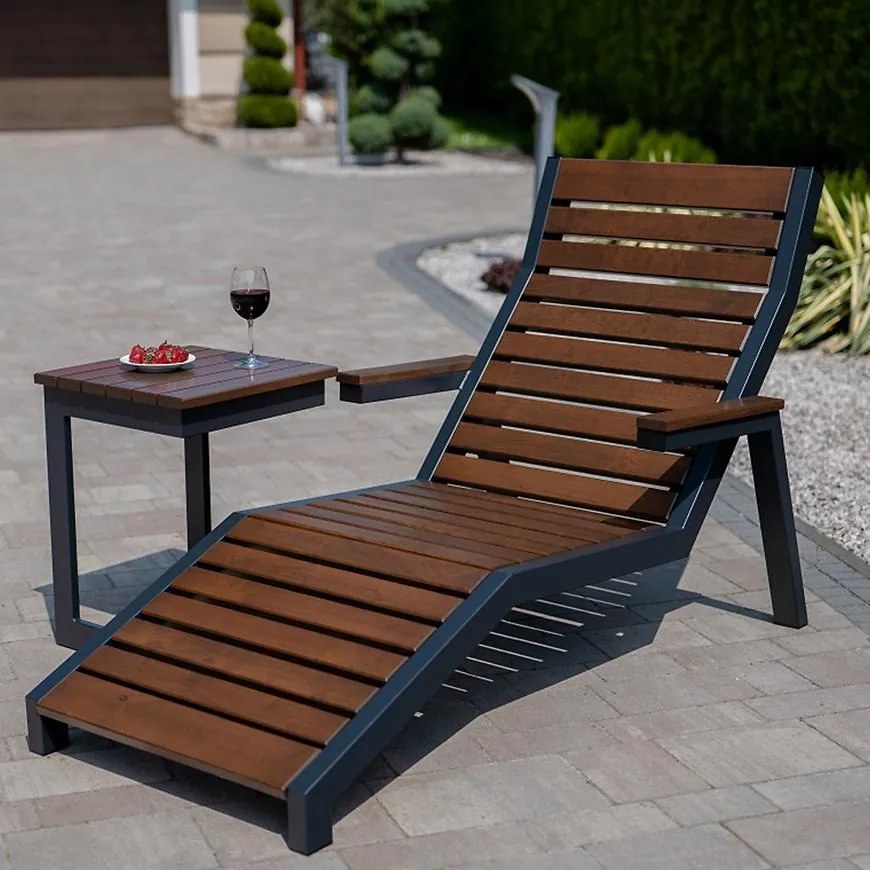 Záhradné ležadlo Loft orech