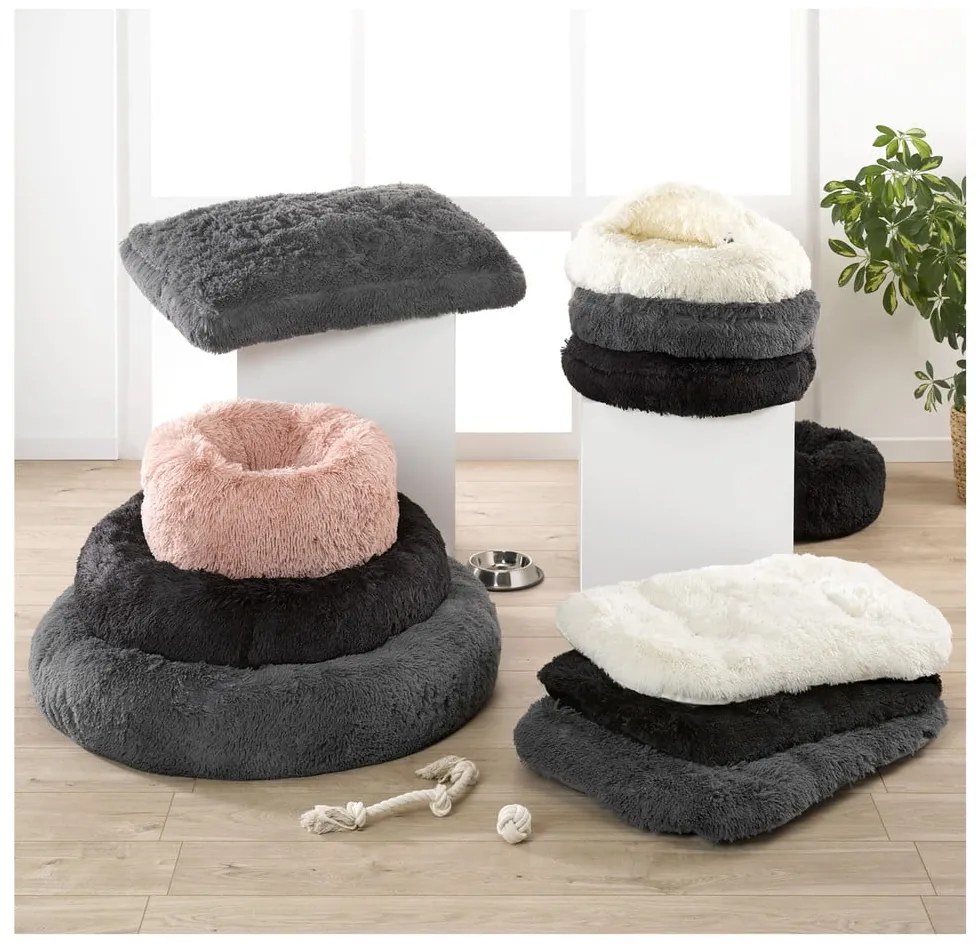 Tmavosivý pelech pre psa 55x87 cm – Love Story