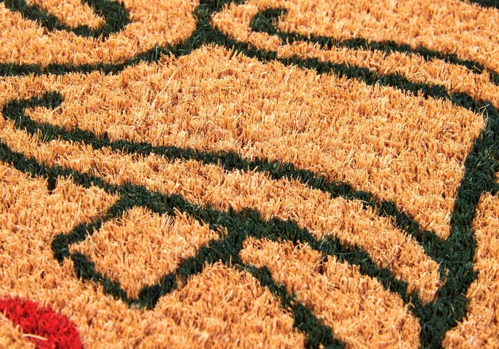 Rohožka Vianočné stromčeky 106196 - na von aj na doma, 40x70, hnedá, chodba / predsieň, Hanse Home