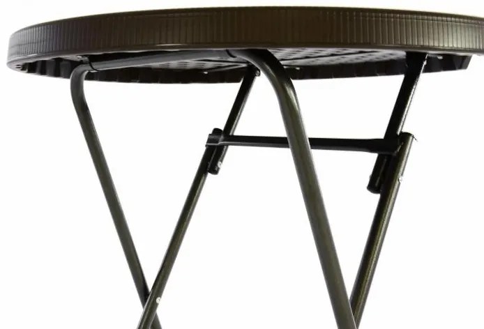 Garthen 43772 Záhradný barový stolík okrúhly - ratanová optika 110 cm - hnedý