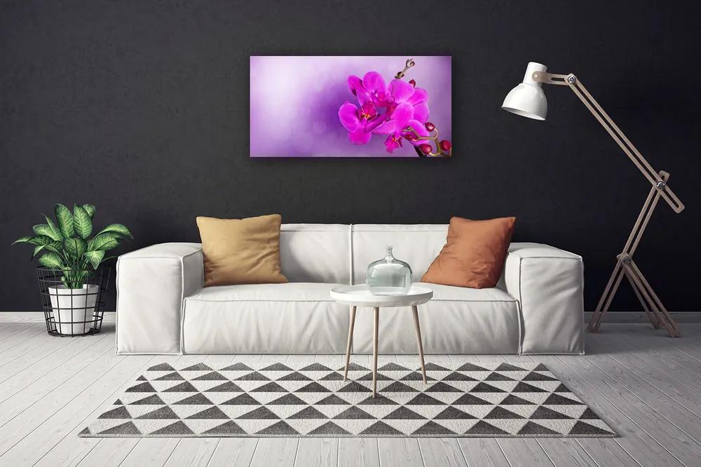Obraz Canvas Kvety plátky orchidea 140x70 cm