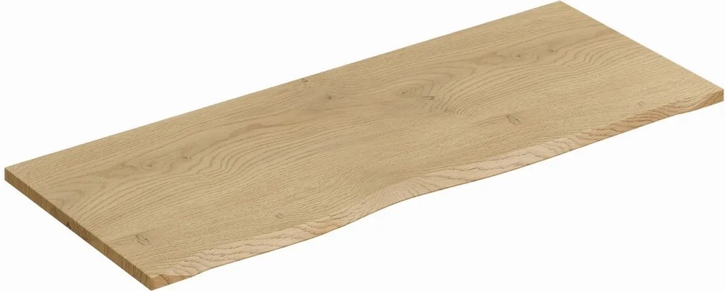 Závěsná skříňka Aster Nature Beyond s deskou a umyvadly 120 cm zelená/dub cremona