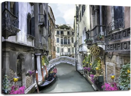 Obraz Styler Canvas Watercolor Venice, 60 × 80 cm