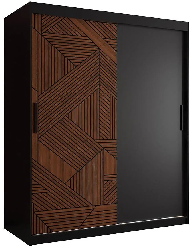 Skriňa Malakka 150 čierna