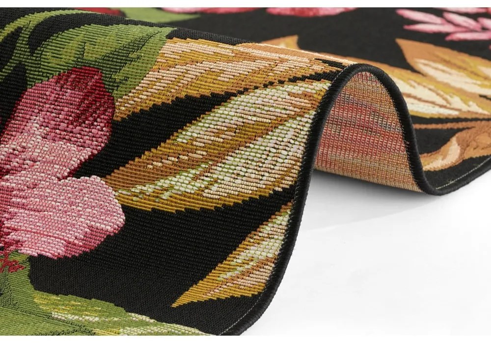 Čierny vonkajší koberec 80x165 cm Flair – Hanse Home