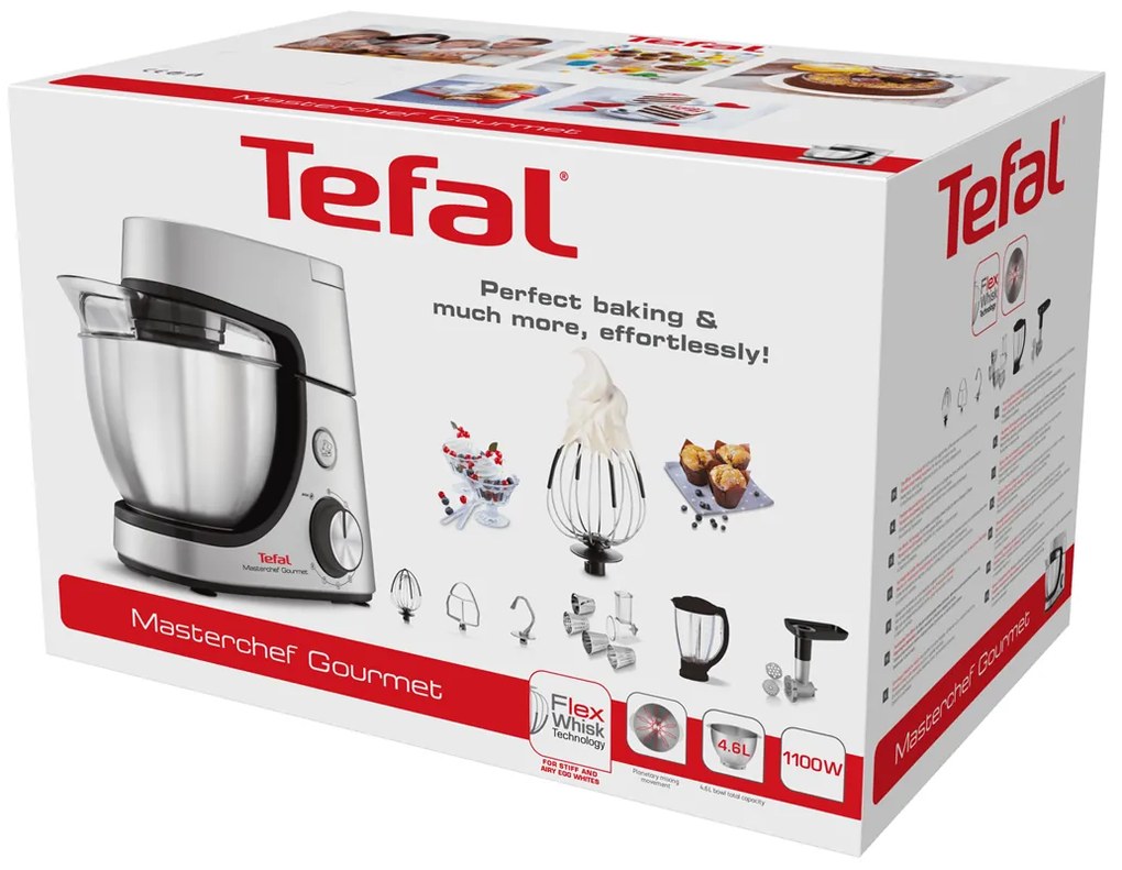 Kuchynský robot Tefal Masterchef Gourmet QB516D38 strieborný (použité)