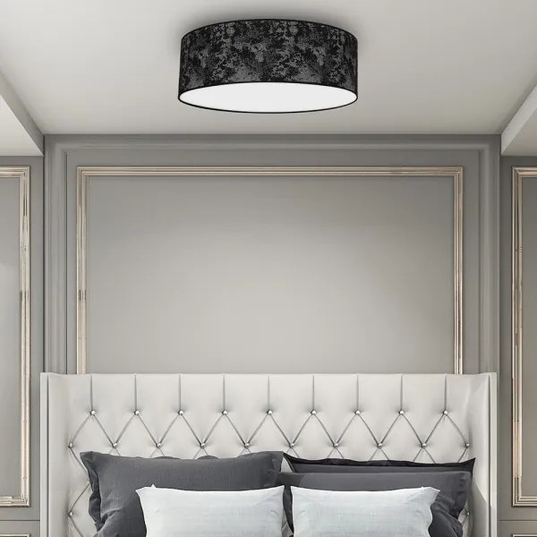 Stropné svietidlo SATINO 3xE27/60W/230V čierna/šedá