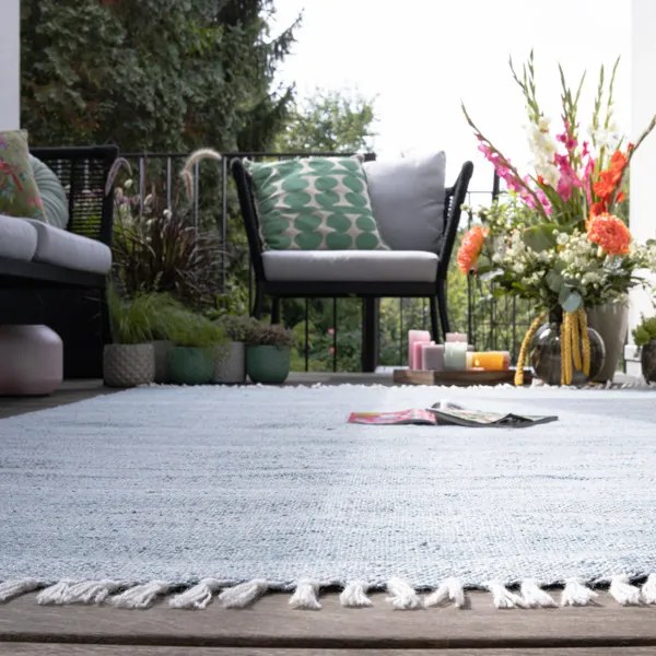 Obsession, Kusový koberec My Rodan 565 Blue – na von aj na doma, 160x230, modrá, chodba / predsieň