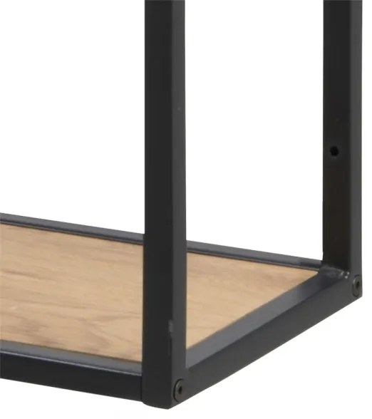 Nástenná polica SARON dub/čierna