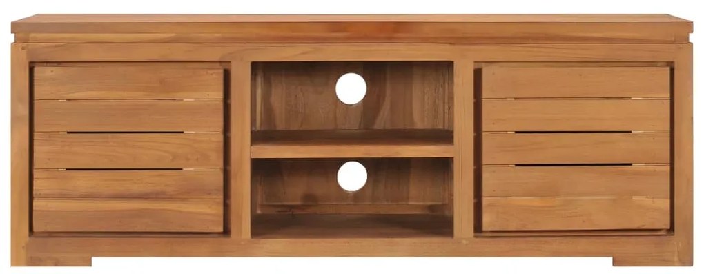 vidaXL TV skrinka 110x30x40 cm masívne teakové drevo