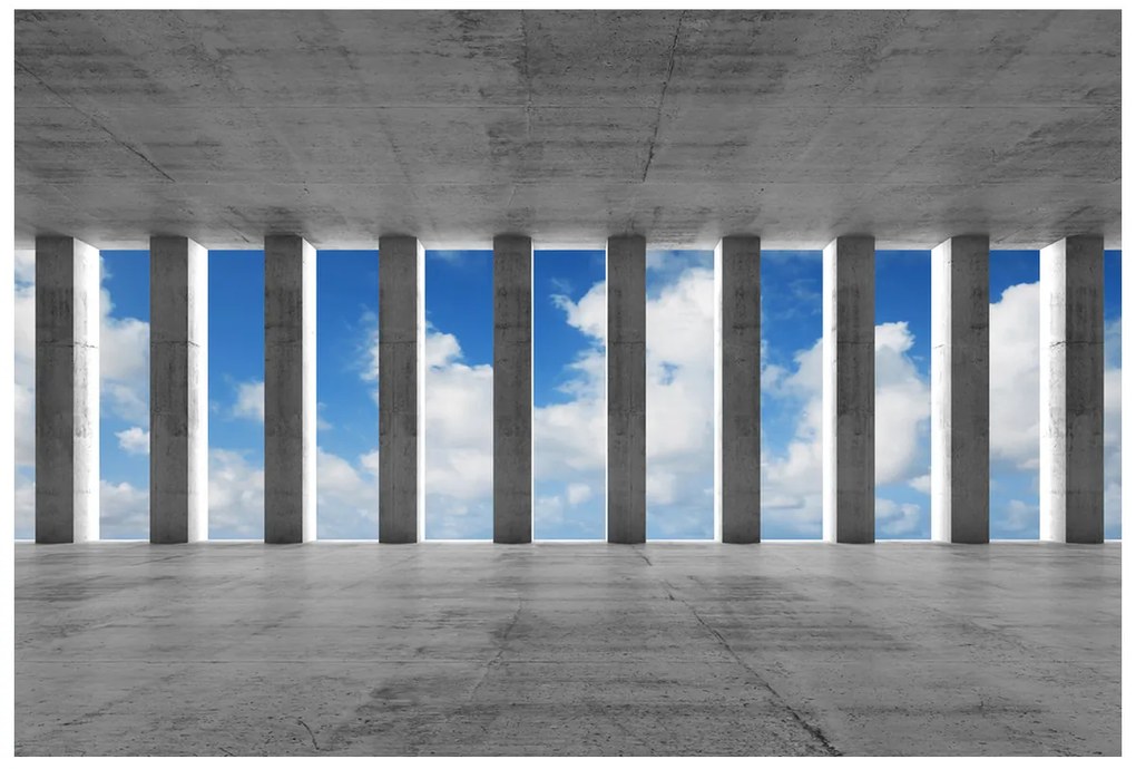 Gario Fototapeta Betónové stĺpy a nebo Veľkosť: 200 x 135 cm, Materiál: Vliesová