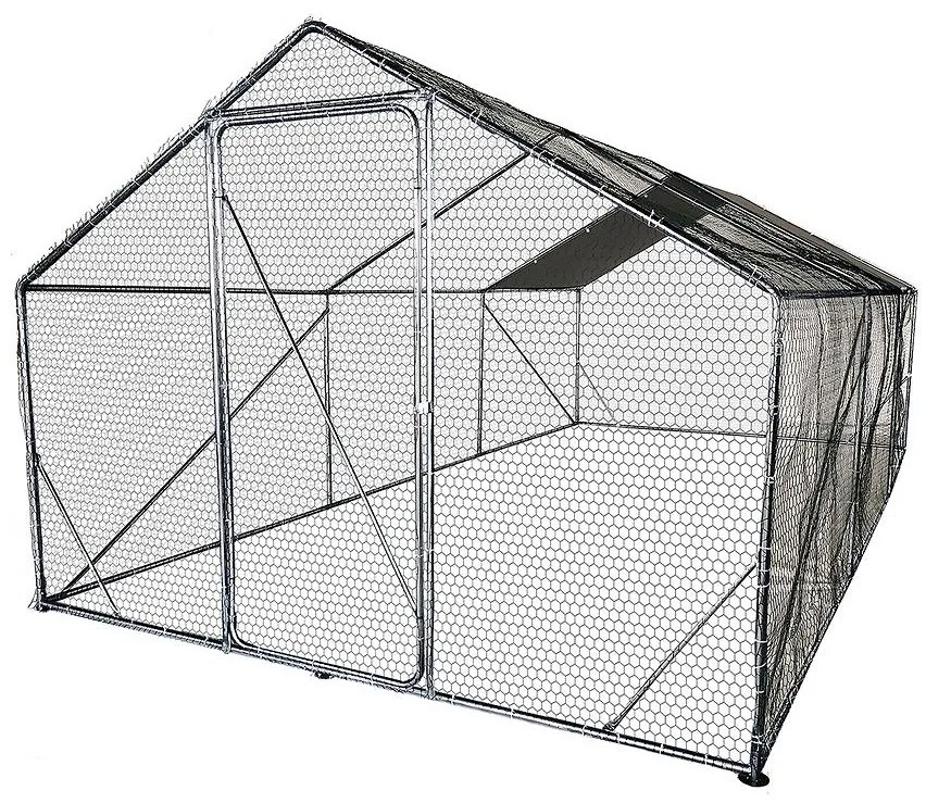 Kovová klietka na hydinu  300x600x220 cm