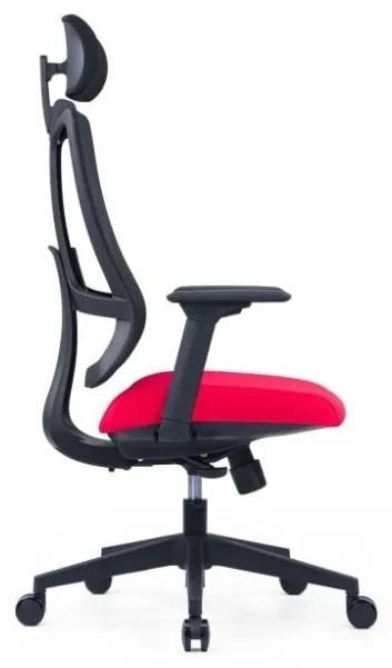 Kancelárska ergonomická stolička SLIDE — látka, sieť, viac farieb Modrá