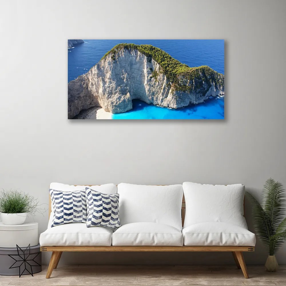 Obraz na plátne Skaly more príroda 120x60 cm