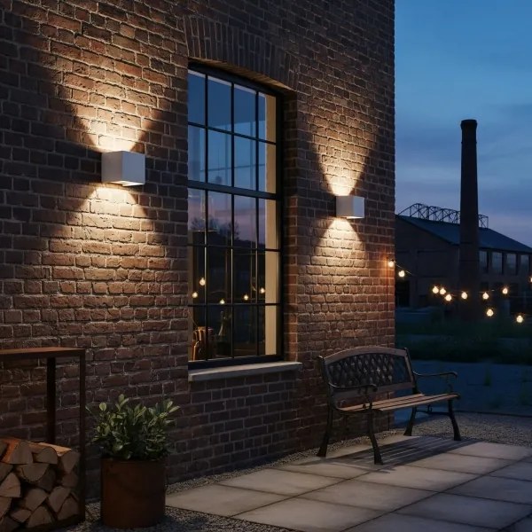 Ideal Lux - LED Vonkajšie nástenné svietidlo ATOM LED/12W/230V IP54 biela