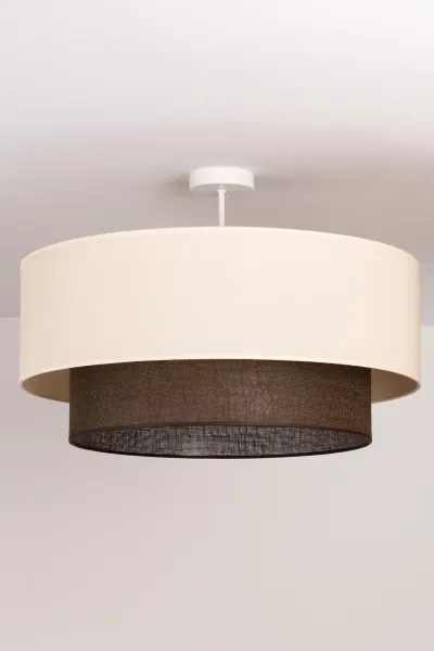 Brilagi - LED prisadený luster BOHO STYLE 3×E27/15W/230V Ø 60 cm krémový/hnedý