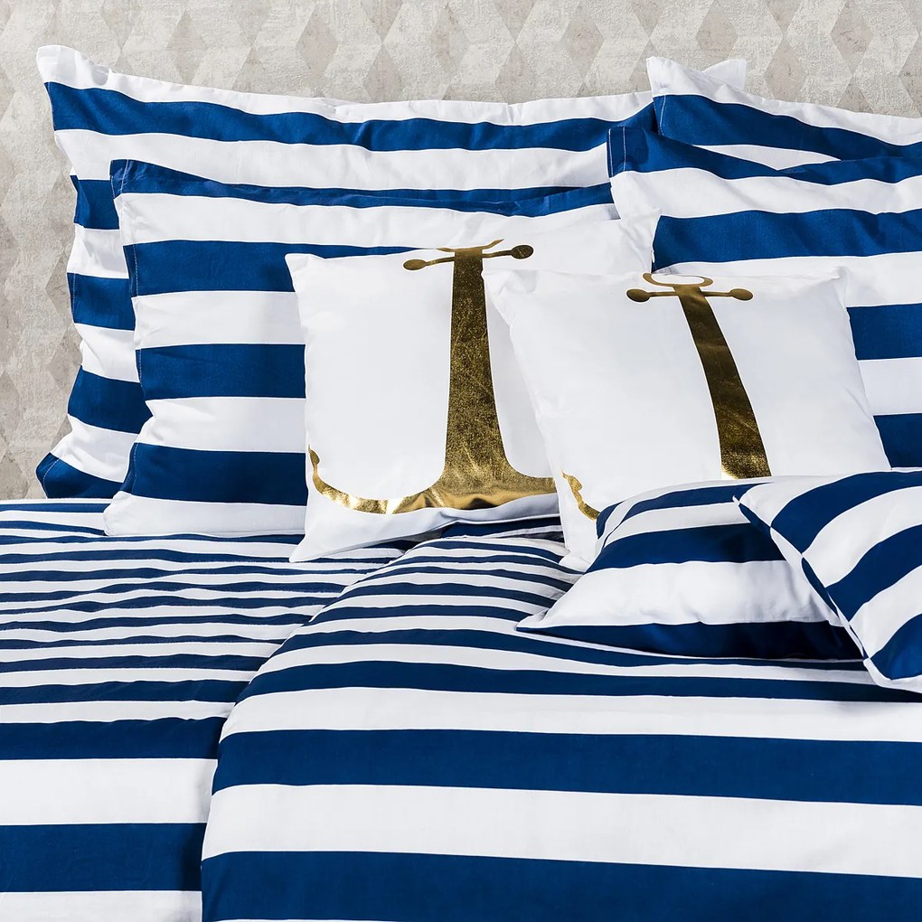 4Home bavlnené obliečky Navy, 140 x 220 cm, 70 x 90 cm