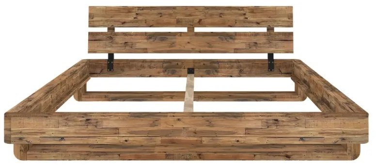 furniture-nabytek.cz - Masívna posteľ Madras z recyklovanej borovice, lakovaná, prírodná – 180x200 cm