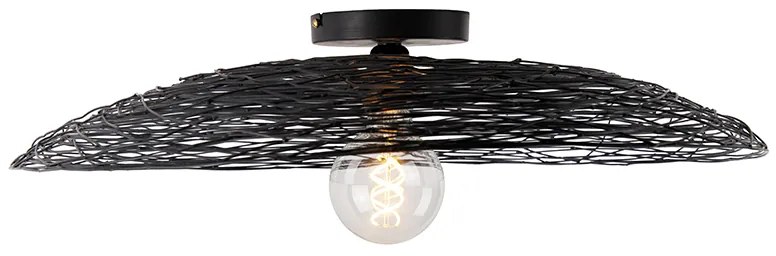 Orientálne stropné svietidlo čierne 60 cm - Glan