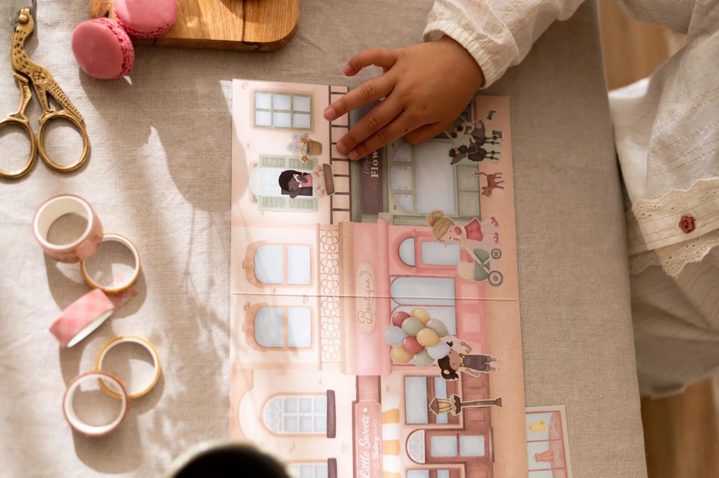 Knižka so samolepkami Nakupovanie Rosa