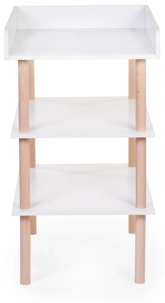 Prebaľovací pult drevený White