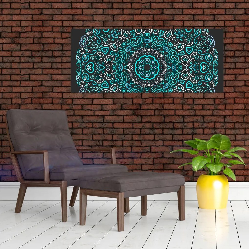 Obraz ornamentálne abstrakcie (120x50 cm)