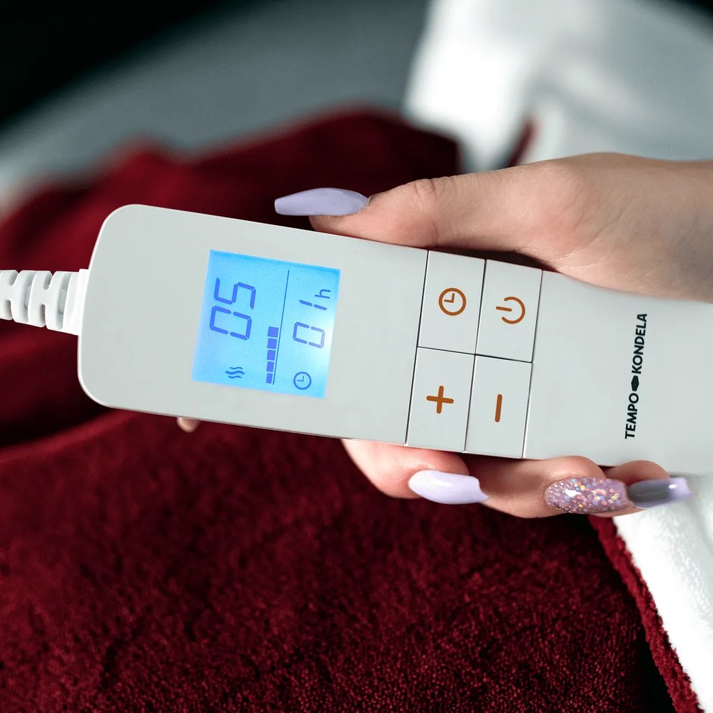 Elektrická vyhrievacia deka MEDISA, vínová