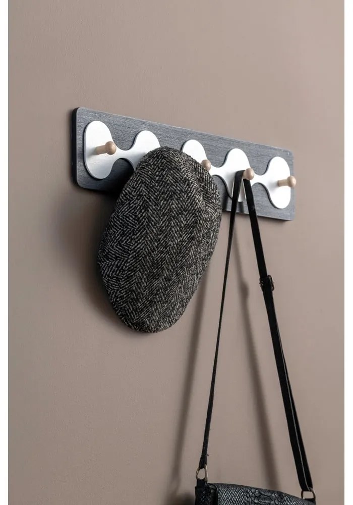 Čierny nástenný vešiak 48 cm Rizar – PT LIVING