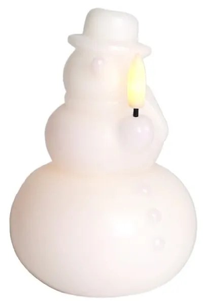 Biela vianočná svetelná dekorácia ø 9 cm Eva – Sirius