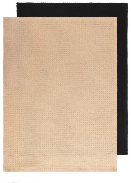 Sada kuchynských utierok FEMELO béžová / čierna 870021