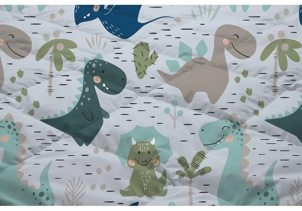 Zelené/modré detské obliečky na jednolôžko z mikrovlákna 140x200 cm – Good Morning