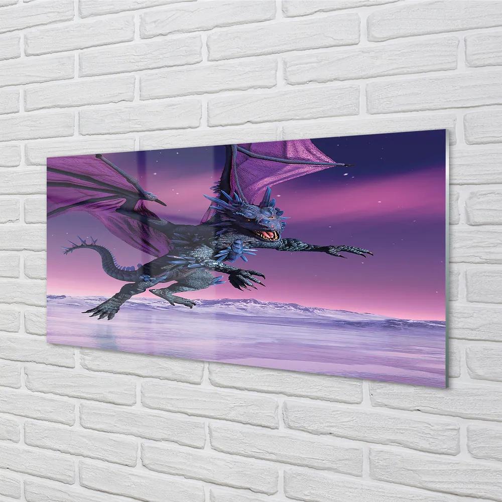 Obraz plexi Dragon pestré oblohy 125x50 cm
