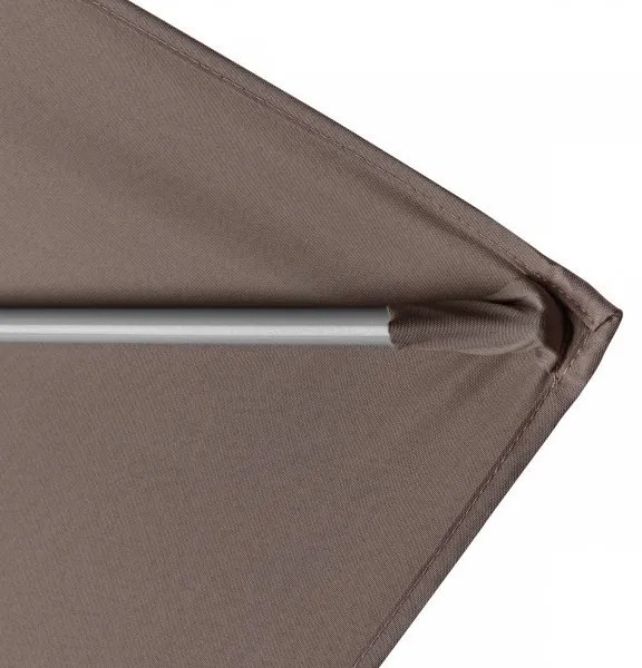 Doppler ACTIVE 200 x 300 cm – slnečník s kľukou hnedý (kód farby 846), 100 % polyester