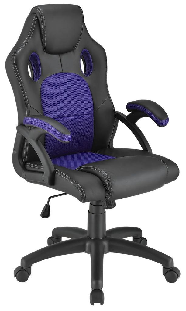 Kancelárska stolička Montreal – čierna/fialová