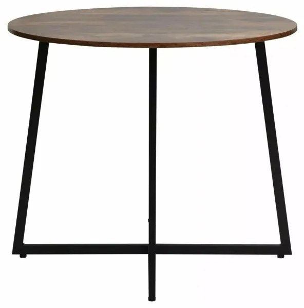 Okrúhly jedálenský stôl LUNA 90 cm, rustikálne hnedá