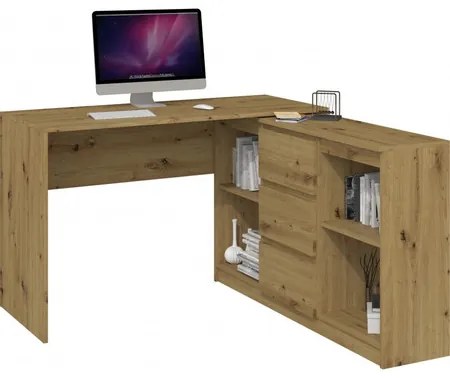 Počítačový stôl s komodu 2D3S dub artisan