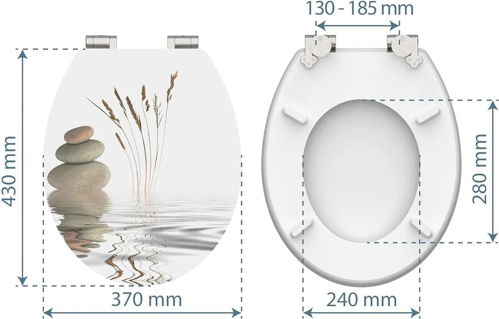 Eisl Sanitär WC doska MDF Soft Close Balance High Gloss 80522