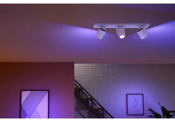 Philips - LED RGBW Stmievateľné bodové svietidlo Hue ARGENTA 3xGU10/4,2W/230V