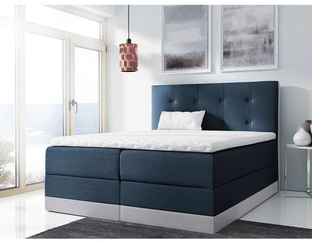 Kontinentálna posteľ Orlando, Rozmer postele: 180x200, Dostupné poťahy: Kameleon 15 + Kameleon 63