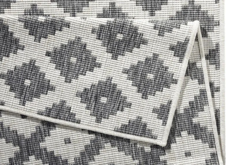 NORTHRUGS - Hanse Home koberce Kusový koberec Twin-Wendeteppiche 103126 grau creme - 80x150 cm