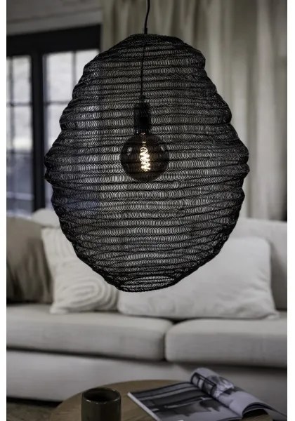 Markslöjd 108772 - Luster na lanku TAZZA 1xE27/40W/230V čierna