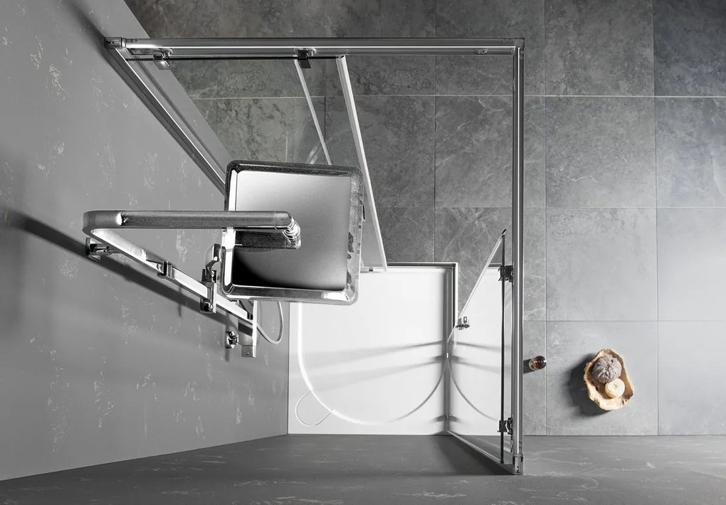Gelco Gelco, SIGMA SIMPLY obdĺžniková sprchová zástena 900x800 mm, L/P varianta, rohový vstup, GS2190GS2180