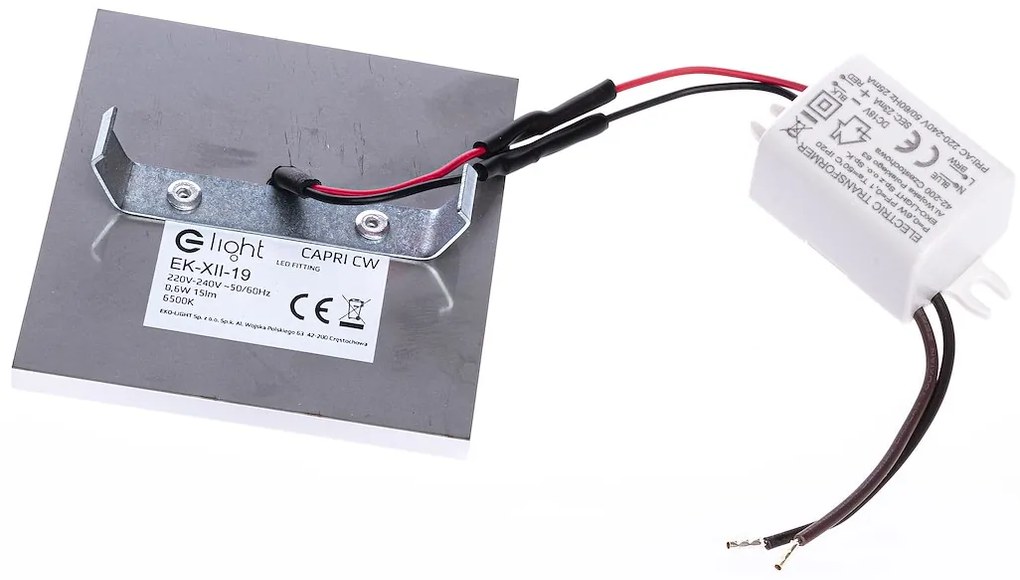 Schodiskové LED svietidlo Capri, 1x LED 0,6w, 3000k, s