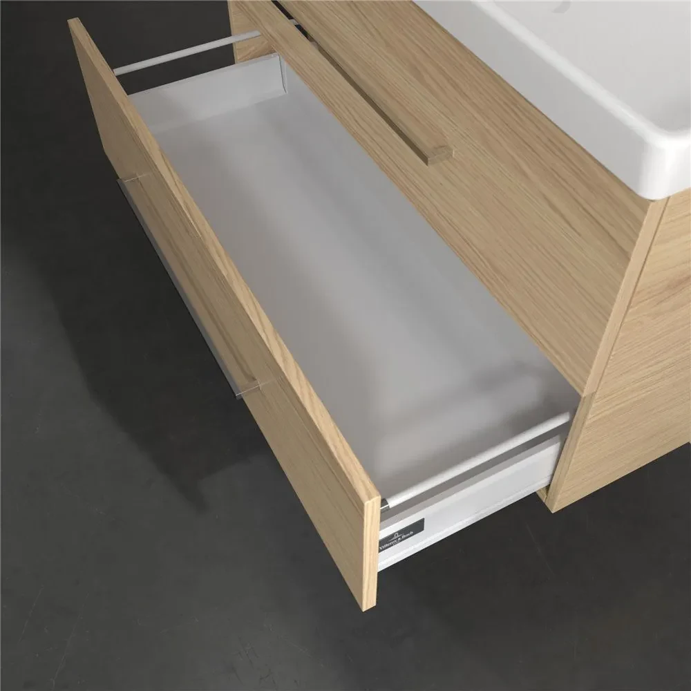 VILLEROY & BOCH Avento závesná skrinka pod umývadlo, 2 zásuvky, 980 x 452 x 514 mm, Nordic Oak, A89200VJ