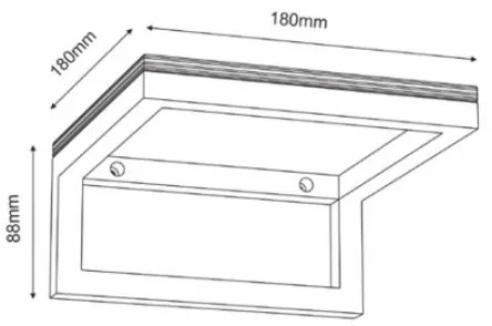 Nástenná polica 9x18 cm